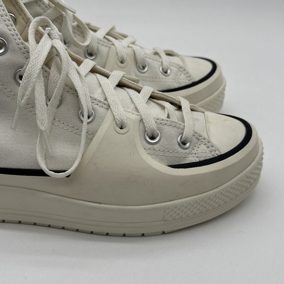 NEW Converse Chuck Taylor All Star HI Platform Sneakers White + A02832C SZ 11 - Picture 4 of 12
